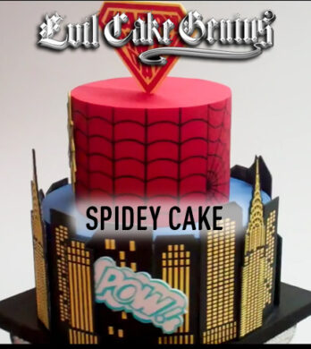 Spidey cake stencil