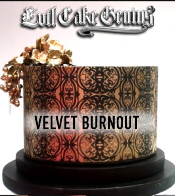 Velvet burnout stencil