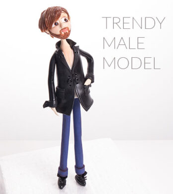 Trendy male model