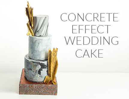 Concrete wedding cake