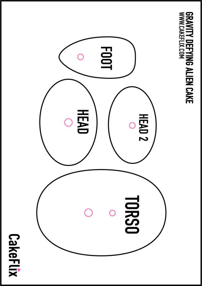 alien cake template
