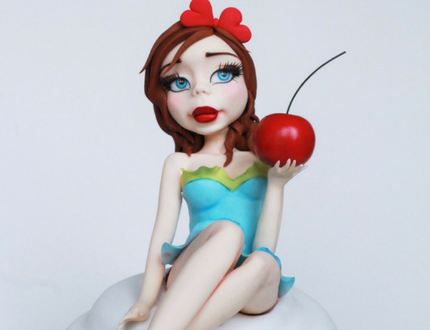 cakeflix pin up girl cherry cake tutorial