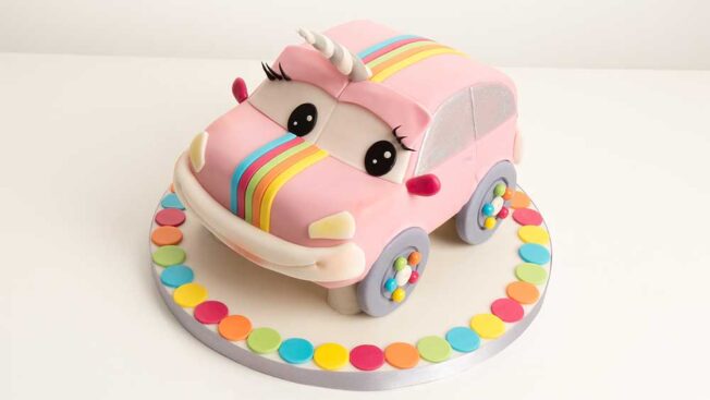 unicorn car cake tutorial