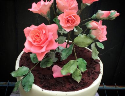 flower pot cake