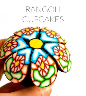 Rangoli cupcakes