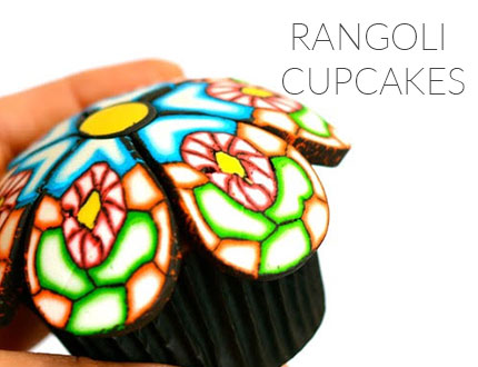 Rangoli Cupcakes