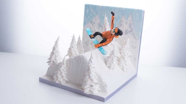 snowboarder cake tutorial - CakeFlix