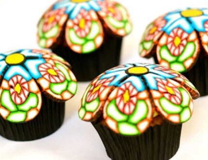 rangoli cupcakes