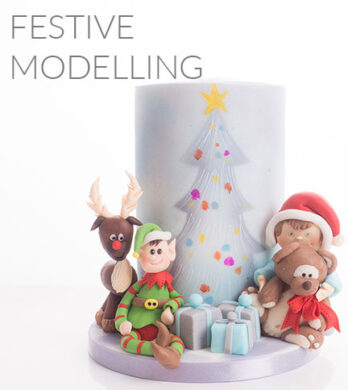 festive modelling - how to make christmas characters - cake decorating