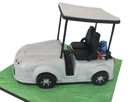 aston martin golf cart cake tutorial