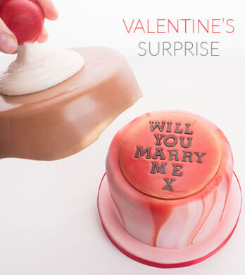 valentines day cake tutorial