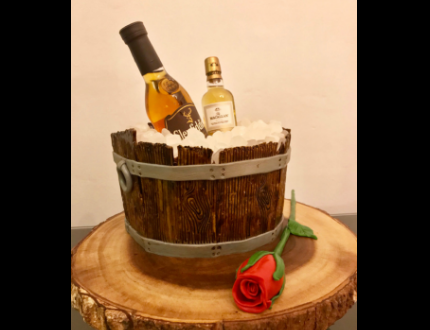 whisky barrel cake