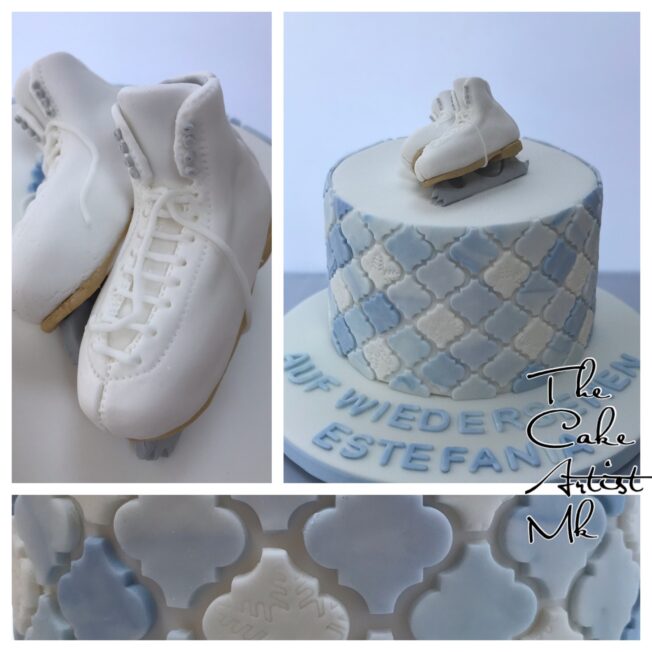 ice skate cake
