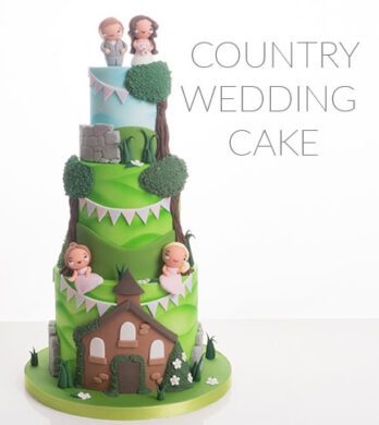 country wedding cake