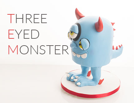 three eyed monster cake tutorial