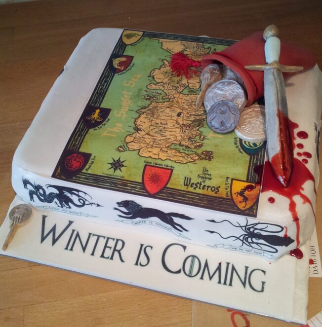 game of thrones cake - westeros cake - westeros map