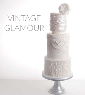 vintage glamour wedding cake tutorial