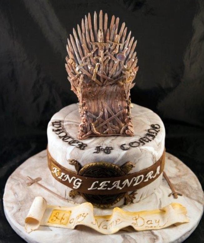 game of thrones cakes - iron throne cake