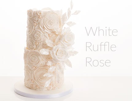 White Ruffle Rose