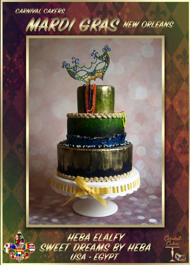 mardi gras cake