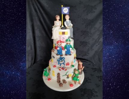 video game cake - cake of the month