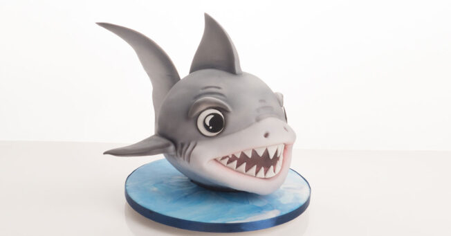 baby shark cake tutorial