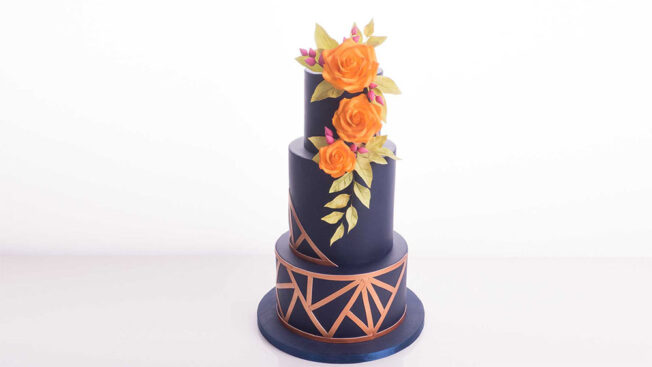 geometric wedding cake tutorial