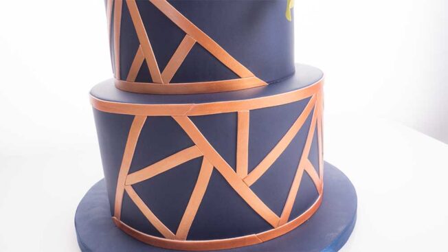 natalie porter - geometric cake tutorial