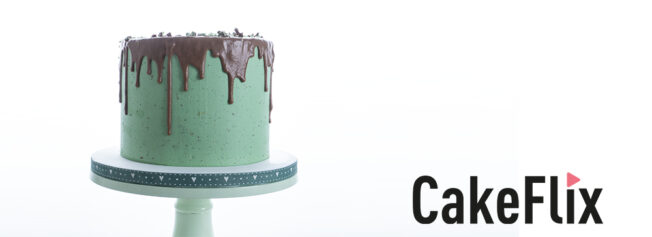 mint chocolate drip cake