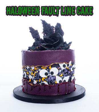 Halloween Fault Line Cake