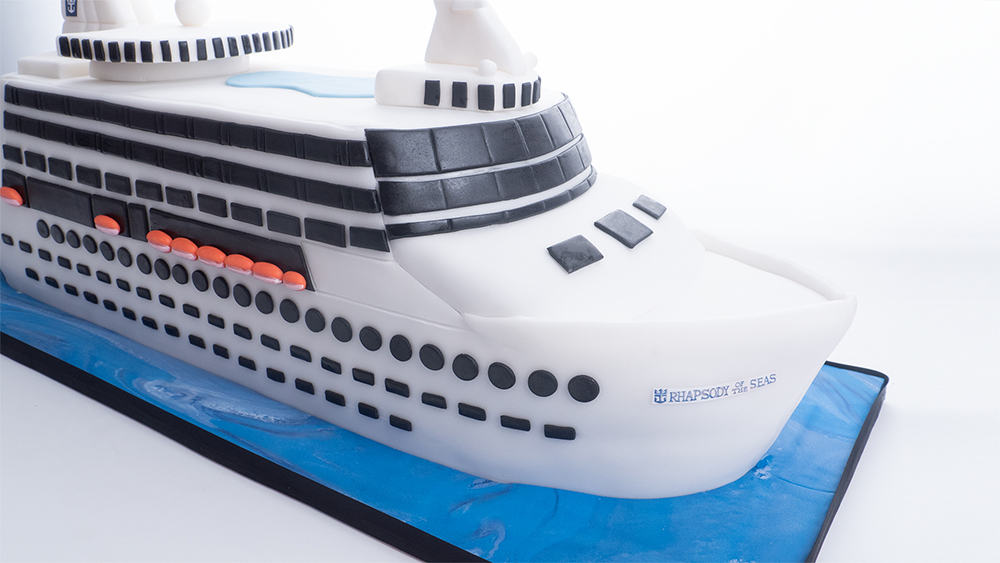 cruise ship cake topper