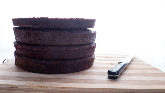Red Velvet and White Chocolate Mud Cake