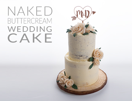 Easy Chocolate Naked Buttercream Wedding