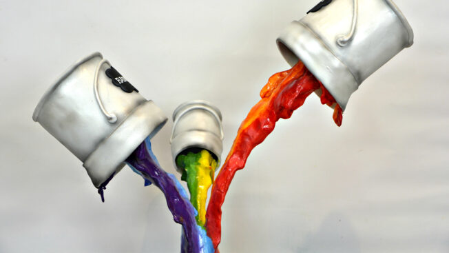 pouring paints
