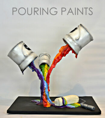 pouring paints
