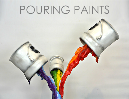 pouring paints