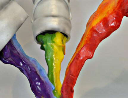 pouring paints