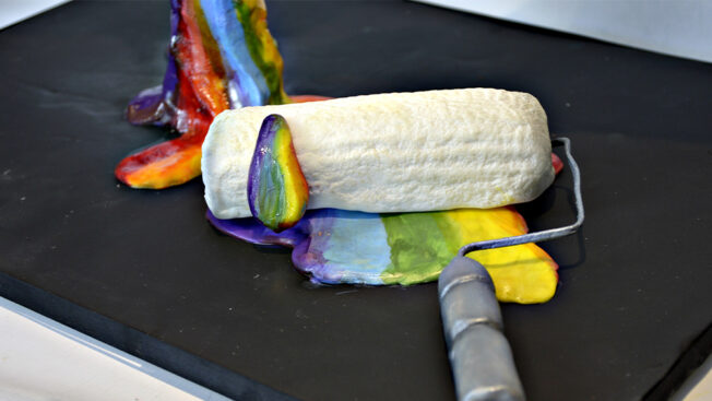 pouring paints