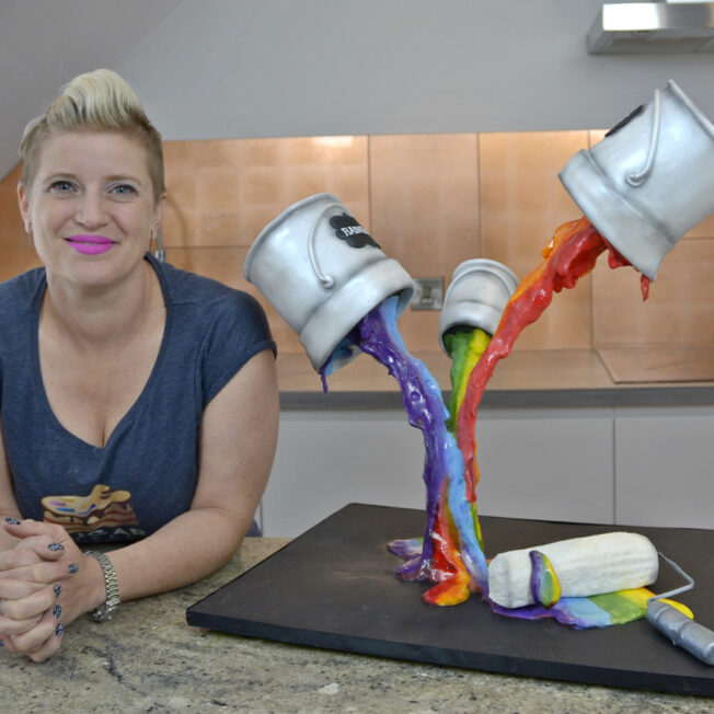 pouring paints