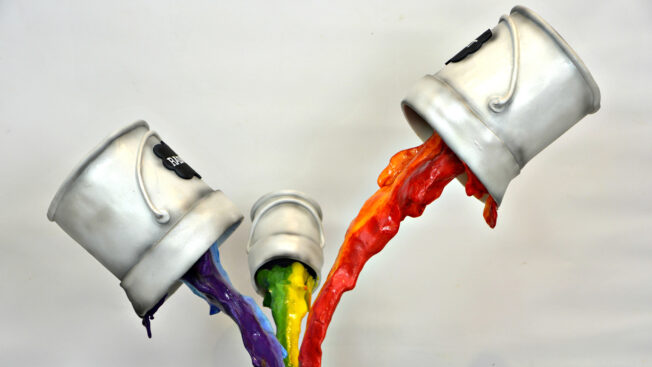 pouring paints