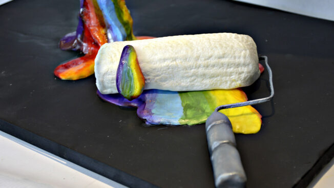pouring paints