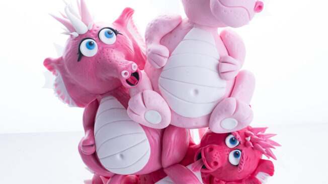 playful dragons