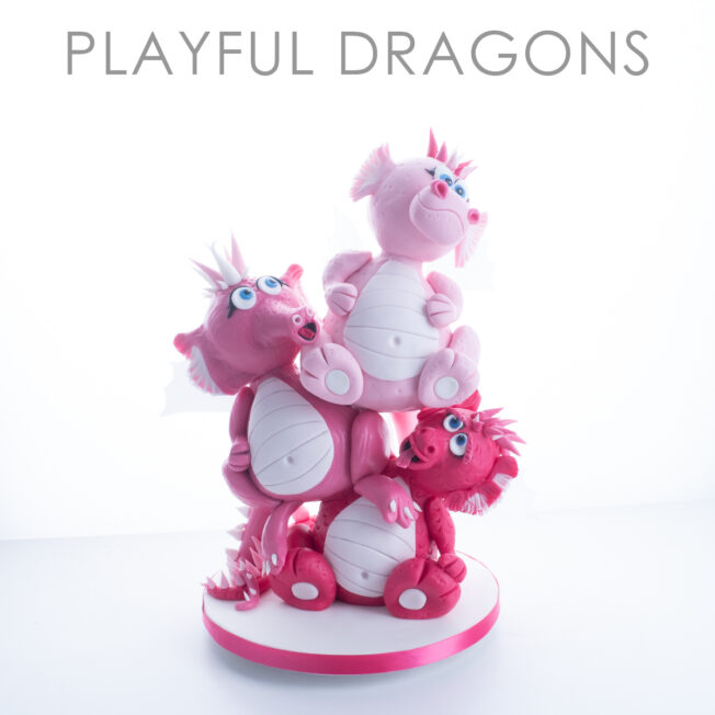 playful dragons