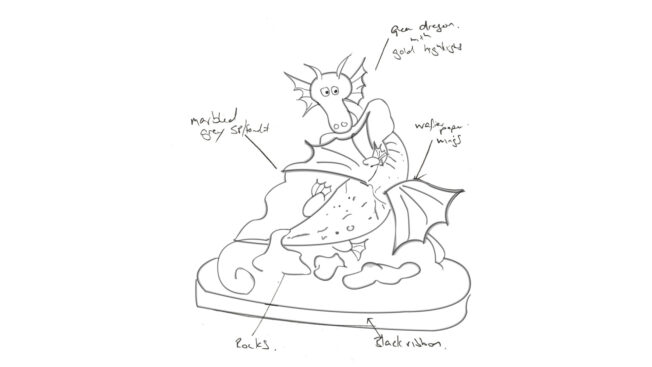 Sketch of the dragon