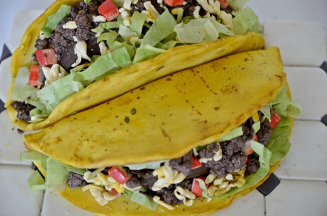 Taco Cake Tutorial by Zoe Burmester
