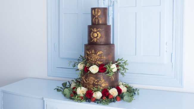 chocolate royale wedding cake