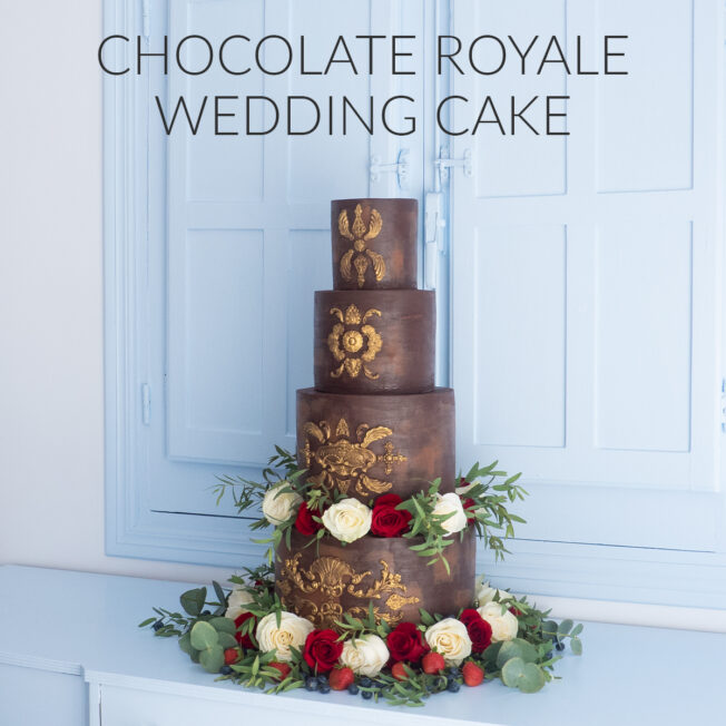 chocolate royale wedding cake