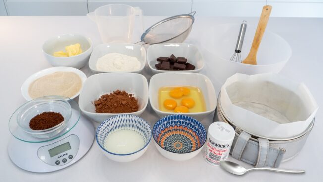 Cake Baking Tools & Ingredients