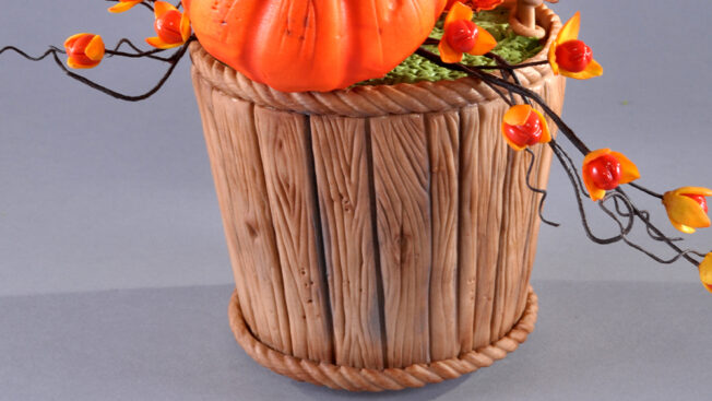 autumn basket close up