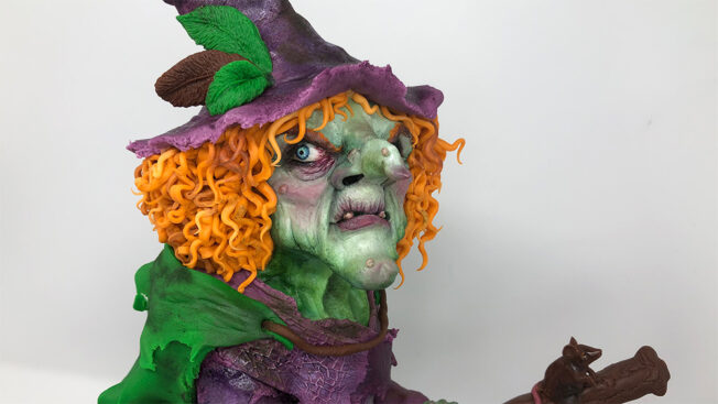 mabel the witch face close up